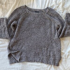 American Eagle Outfitters Gray Knit Women's Sweater